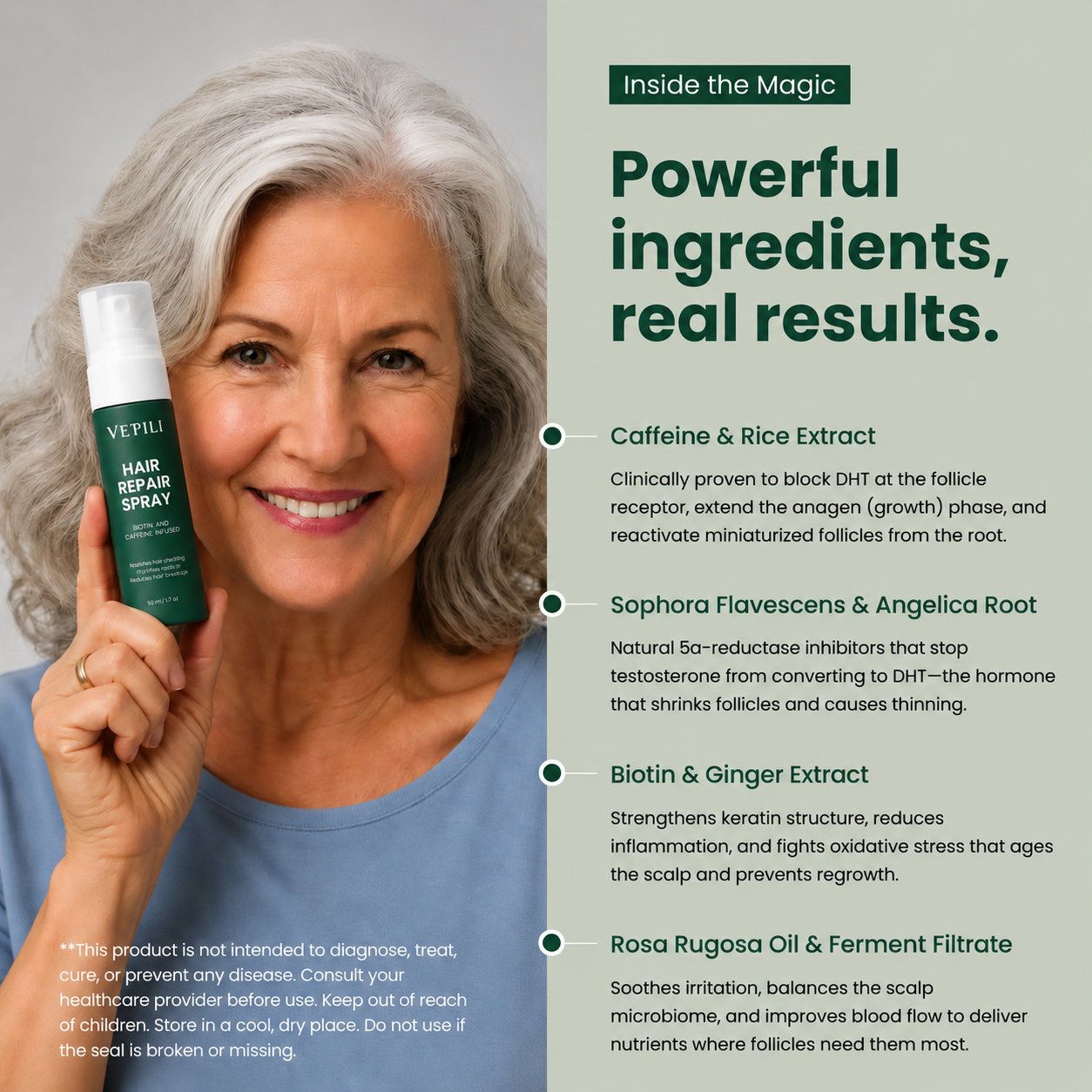 Vepili Repair Spray — Eliminates Thinning Hair