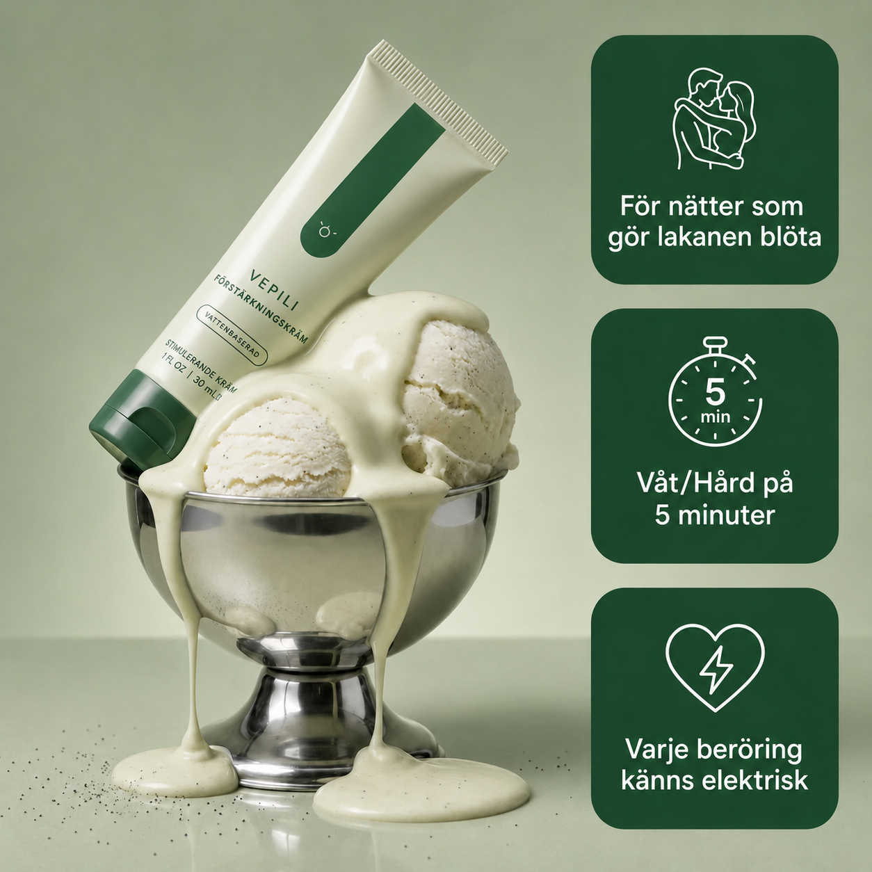 Vepili™ Vanilla Frosting Enhancement Cream (Swedish)