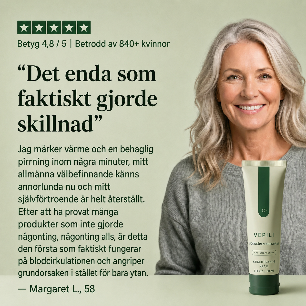 Vepili™ Vanilla Frosting Enhancement Cream (Swedish)