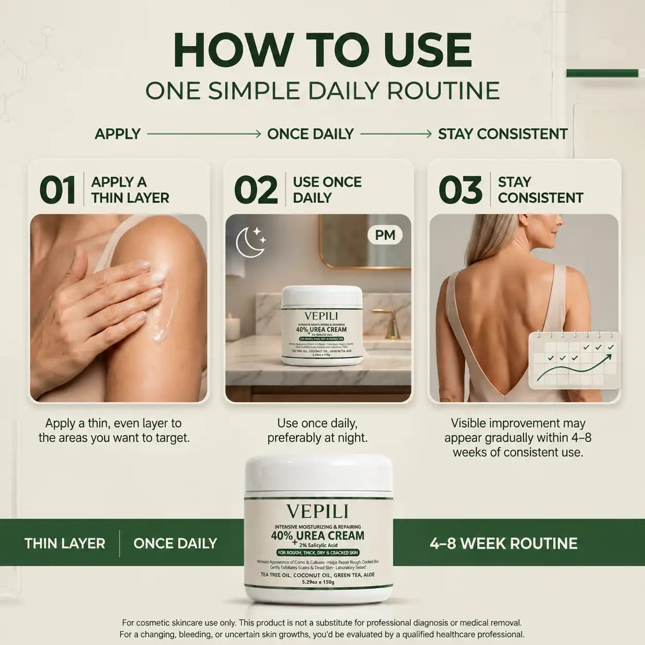 Advanced Keratolytic Cream For Rough, Raised Seborrheic Keratoses