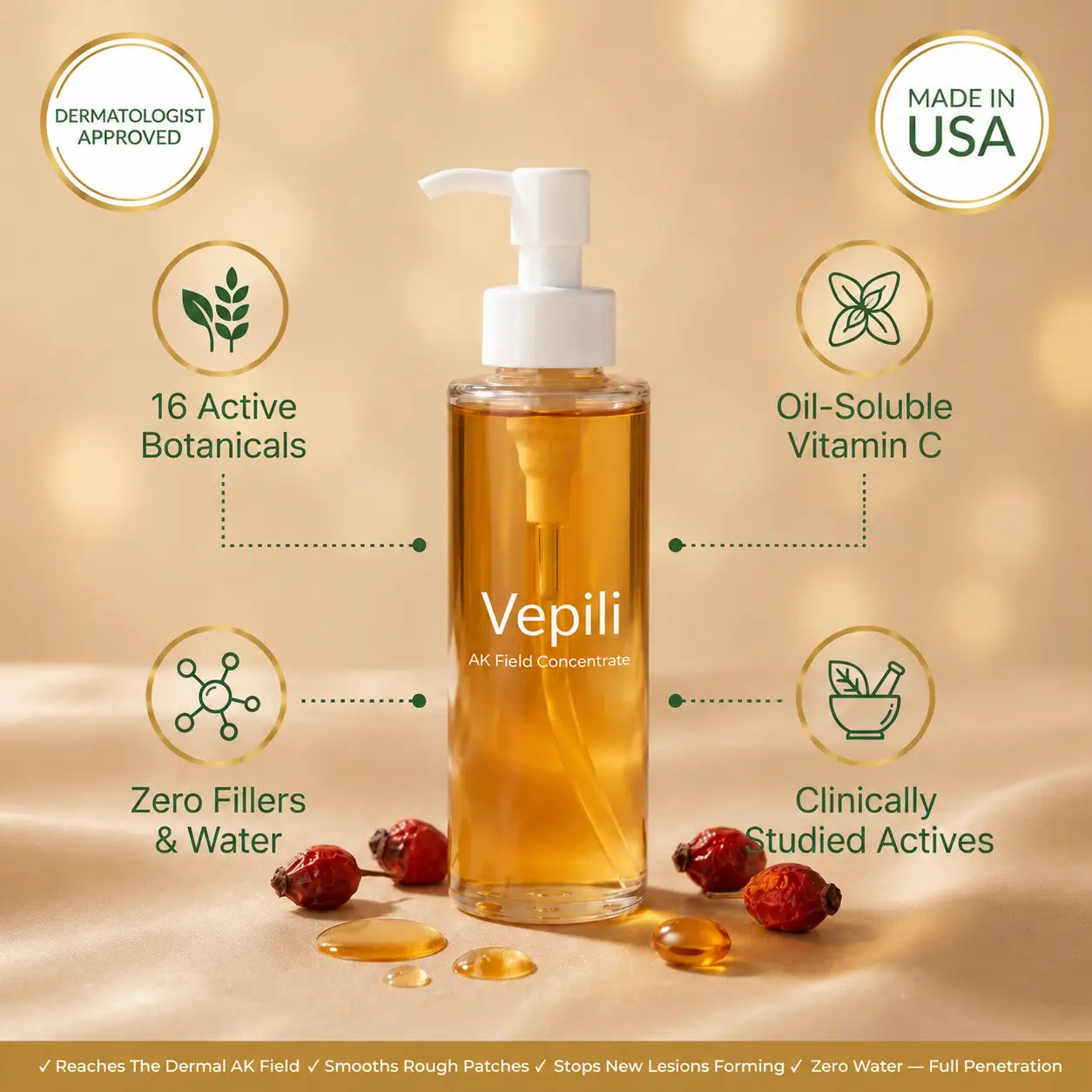 Vepili Actinic Keratosis Correcting Body Oil