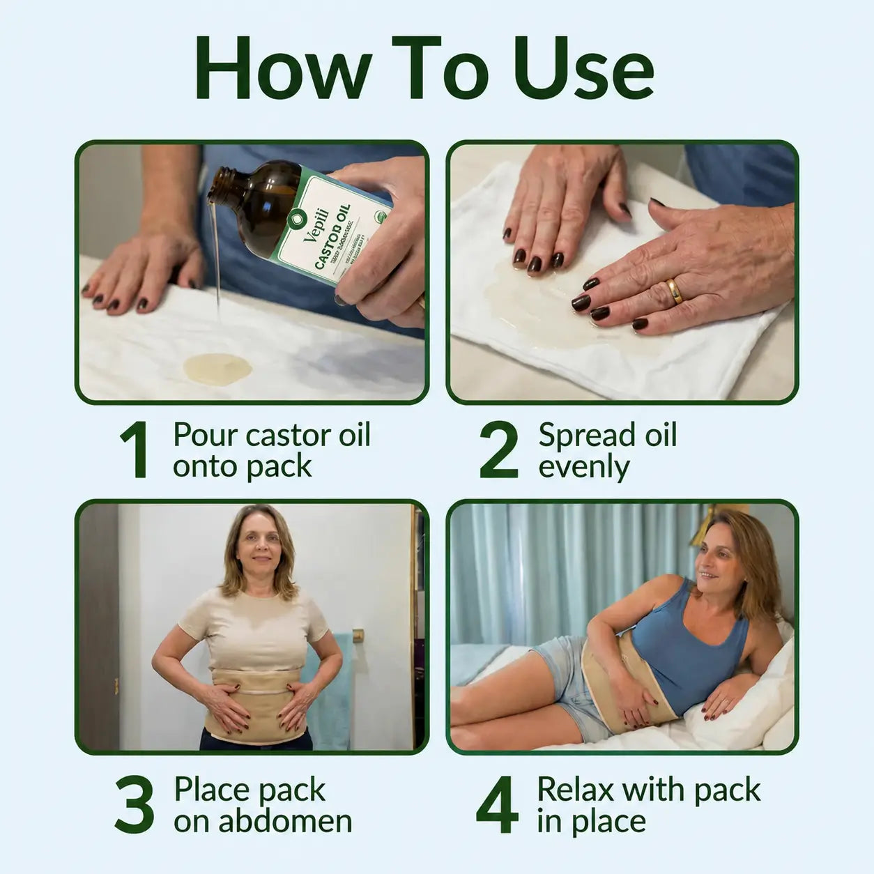 Vepili Castor Oil Pack Bundle