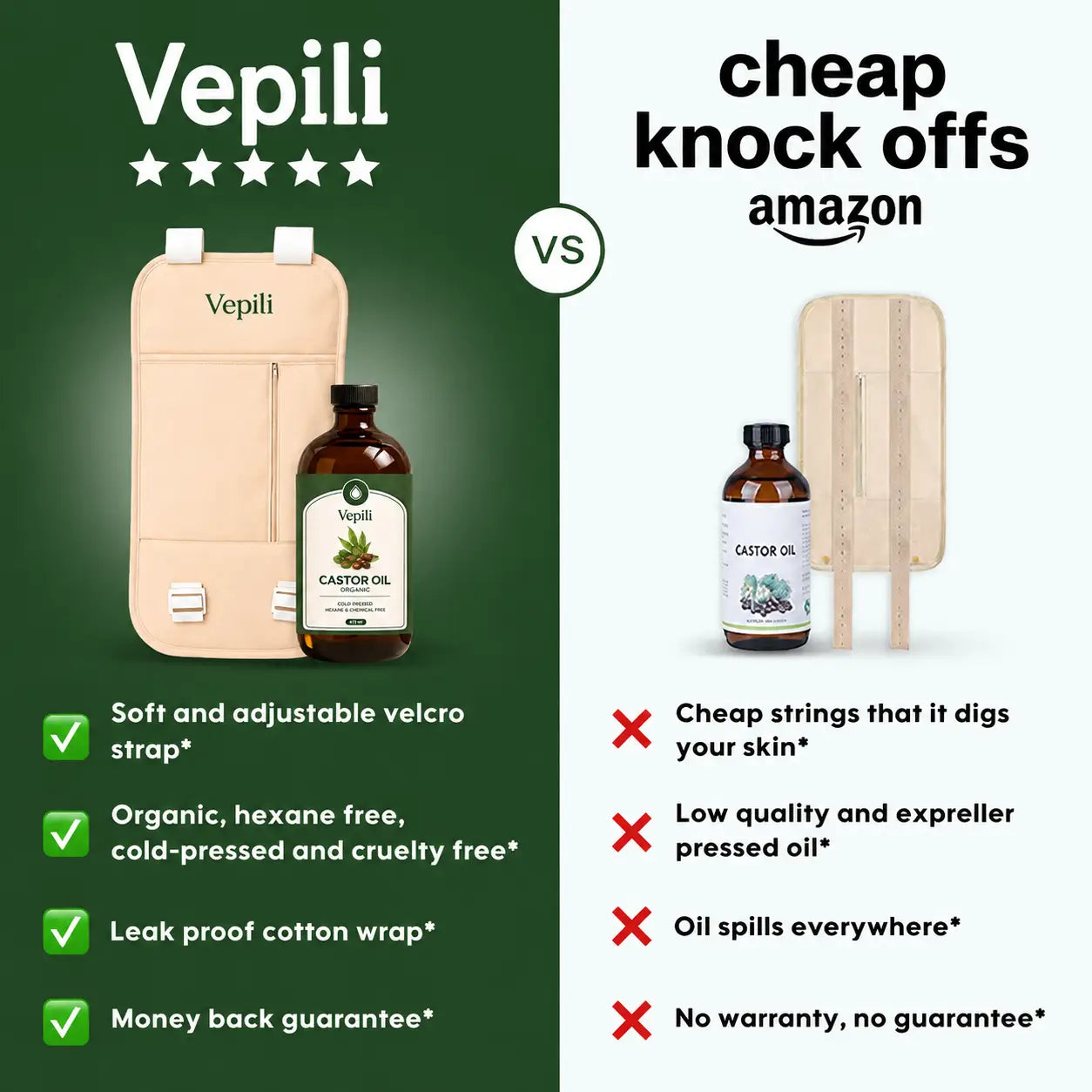 Vepili Castor Oil Pack Bundle