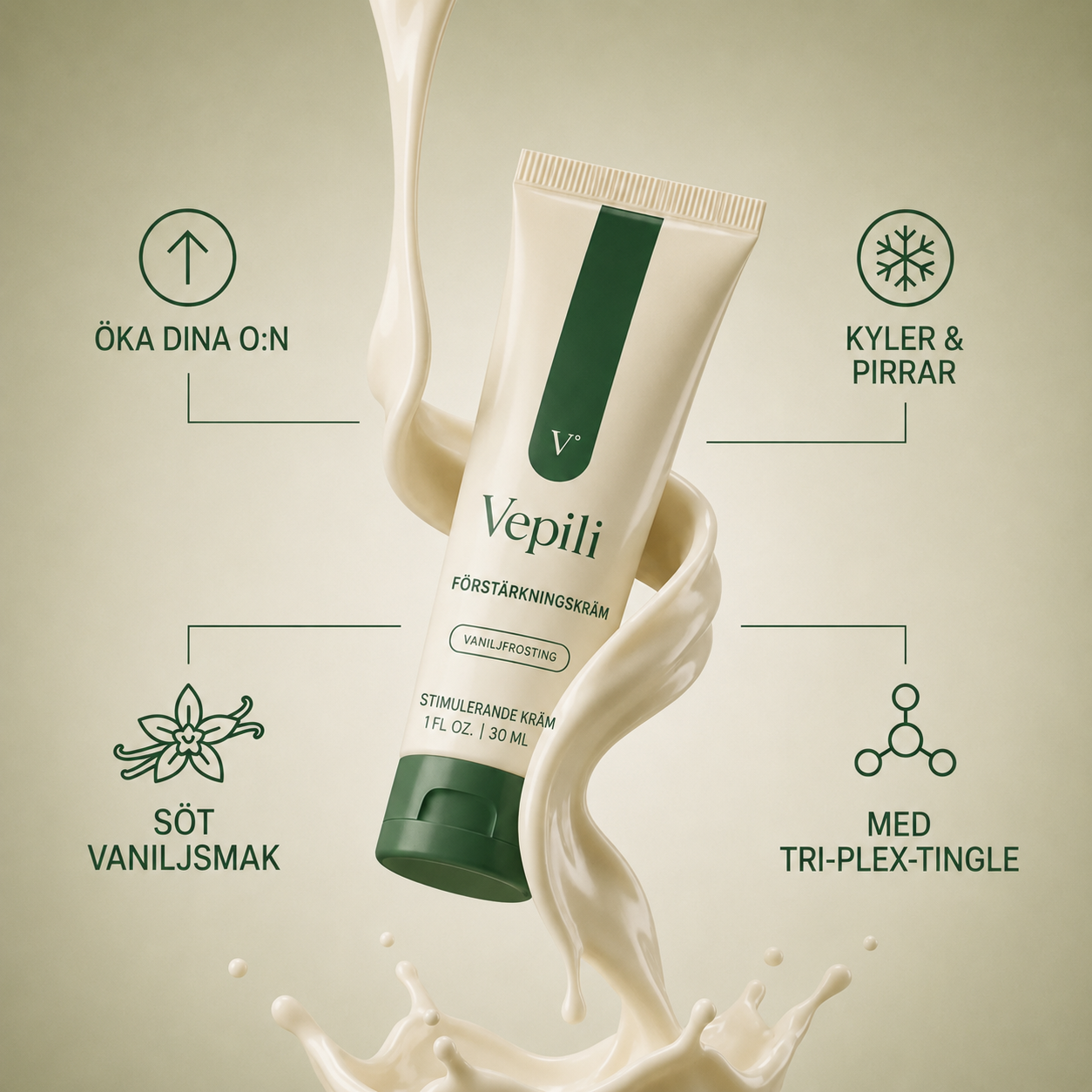 Vepili™ Vanilla Frosting Enhancement Cream (Swedish)