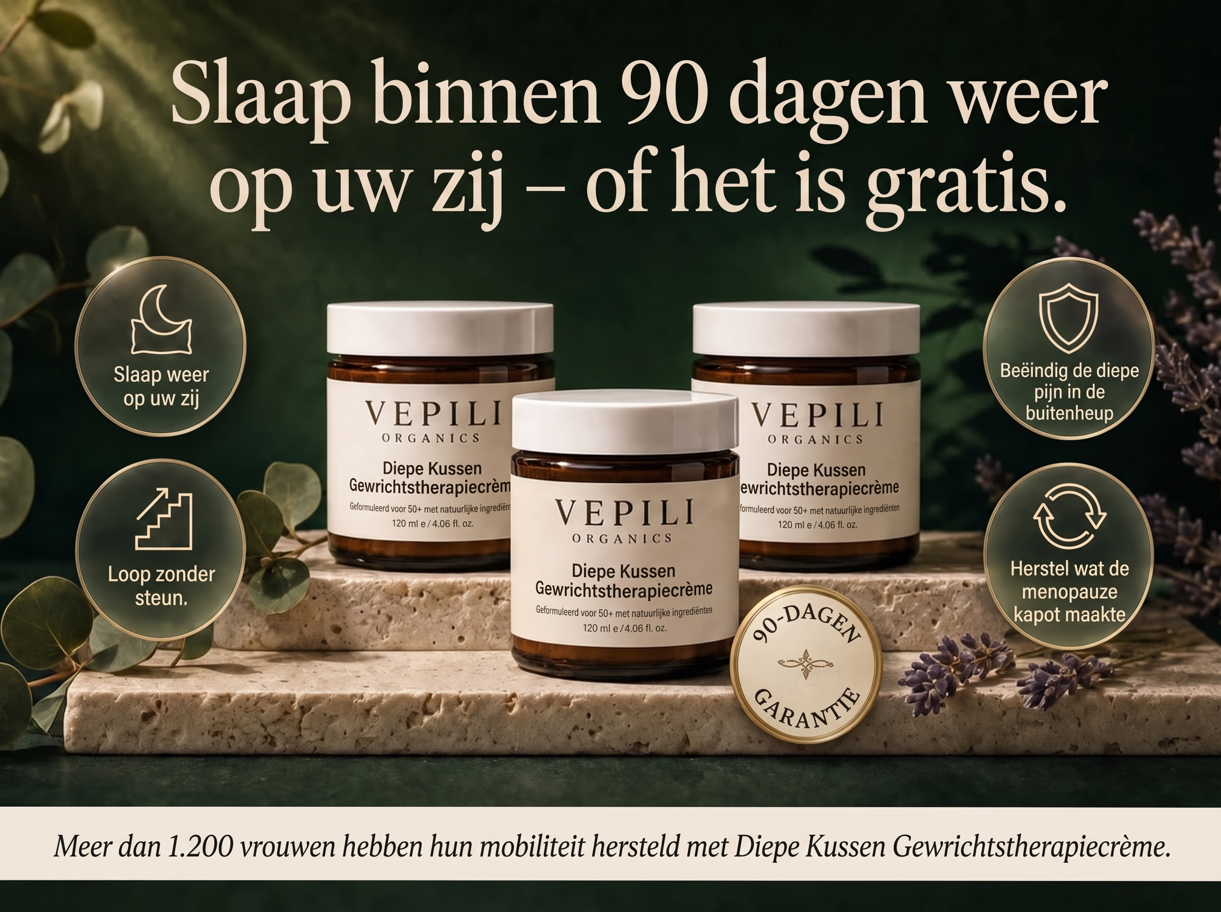 Vepili Organics Deep Cushion Gewrichtscrème – Intensieve Verzorging voor Soepele Gewrichten