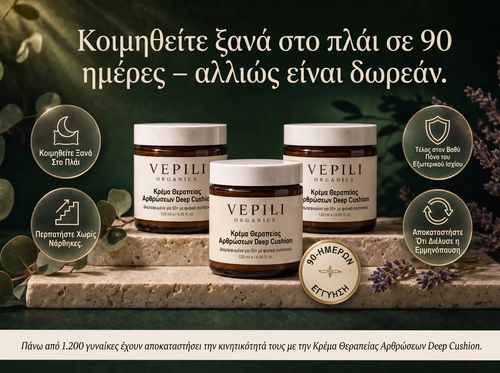 2X Vepili Organics Κρέμα Βαθιάς Ανακούφισης για τις Αρθρώσεις