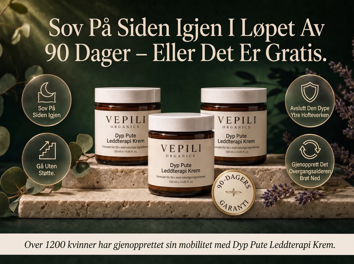 2X Vepili Organics Leddterapi-krem – dyp lindring for stive og såre ledd