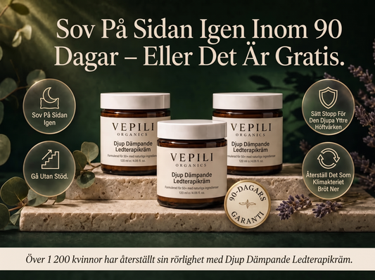 2X Vepili Organics djupverkande ledkräm – lindring och rörlighet för stela, ömma leder