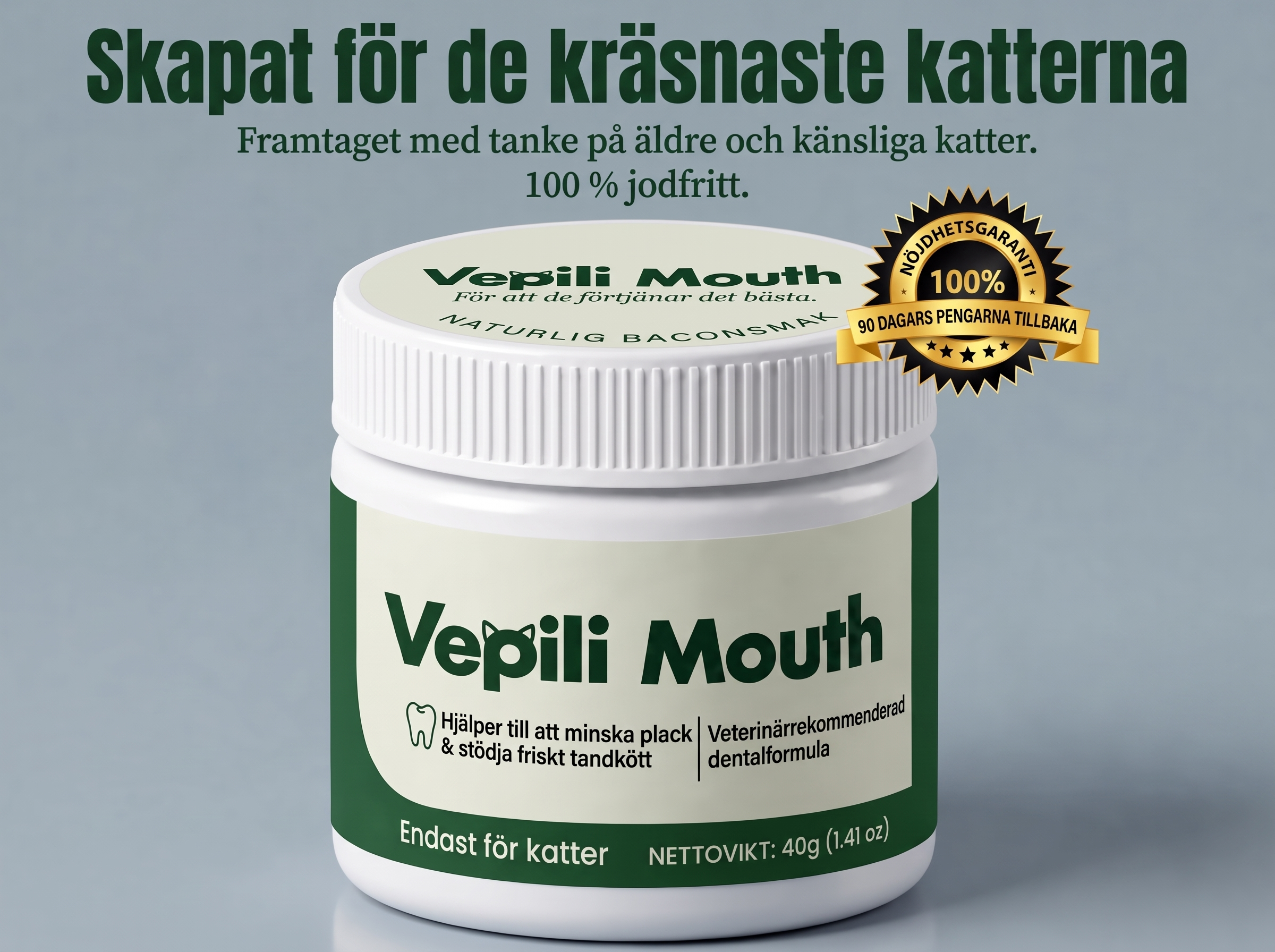 Vepili Munvård för Katt – Friska Tänder & Fräsch Andedräkt