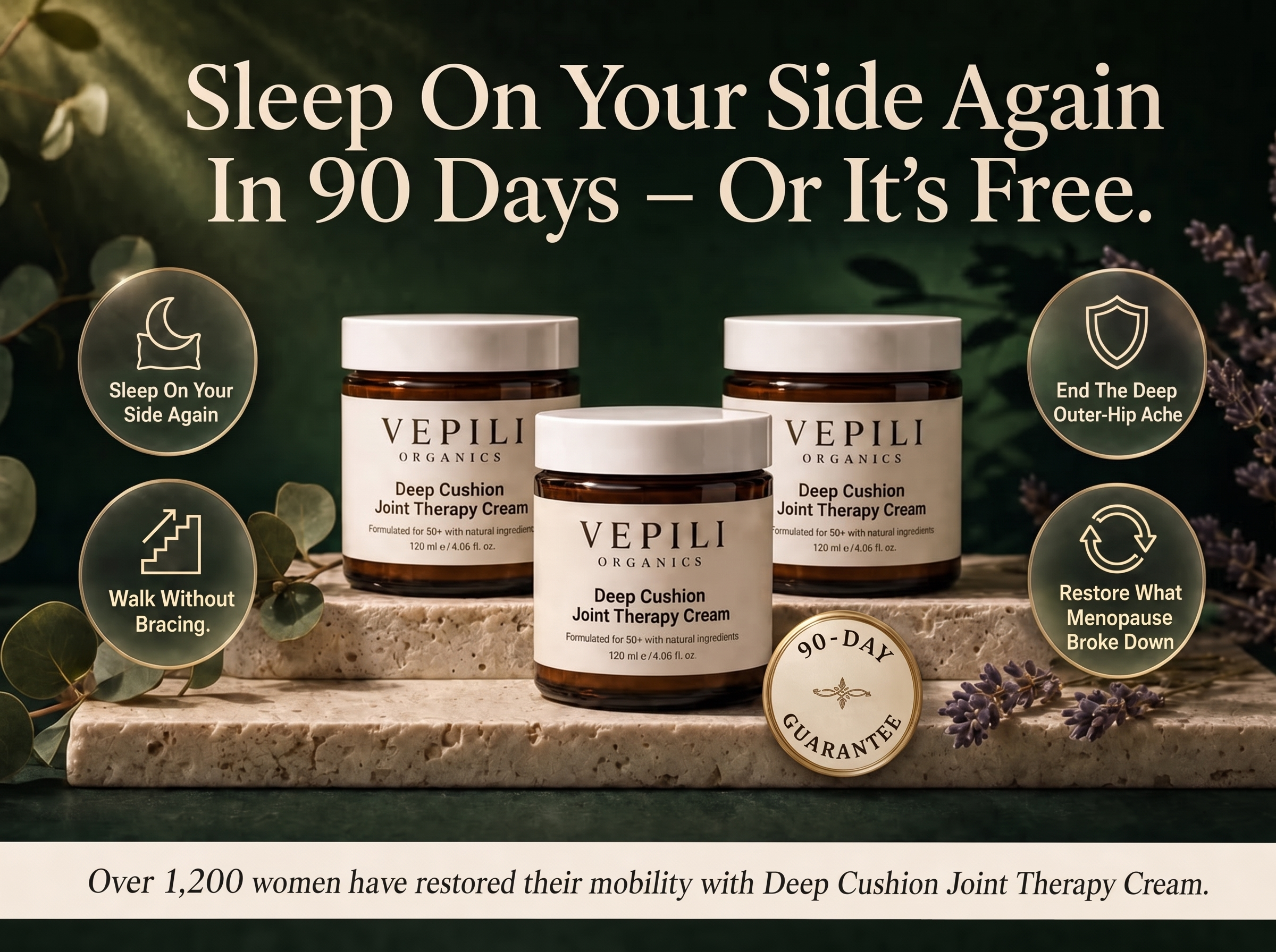 Vepili Organics Deep Cushion Joint Relief Therapy Cream