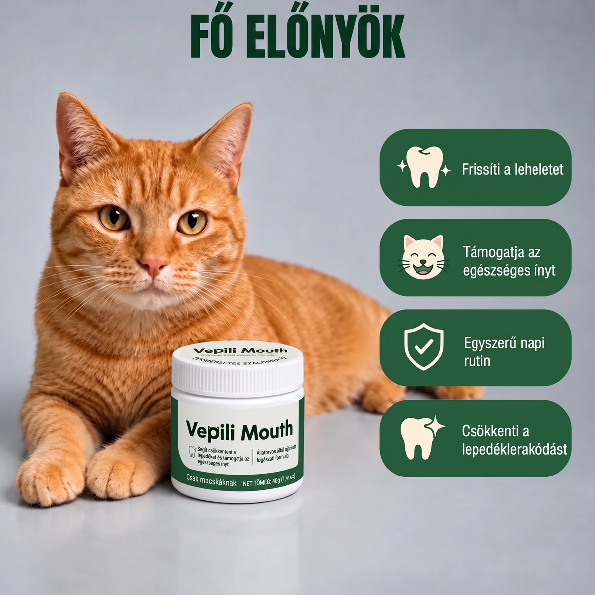 3x Vepili szájápoló macskáknak – friss lélegzet, tiszta fogak
