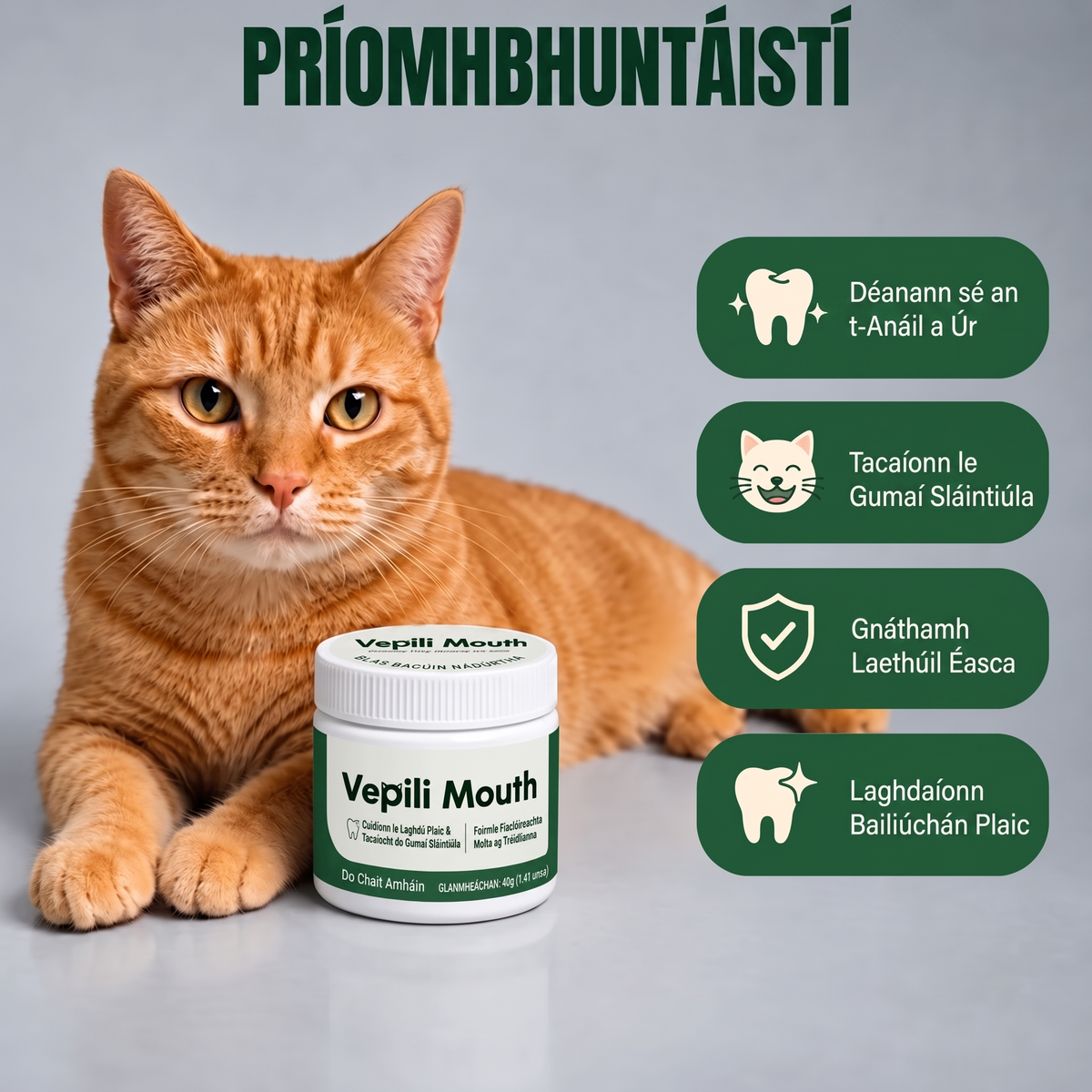 2x Vepili Dental & Mouth Care for Cats
