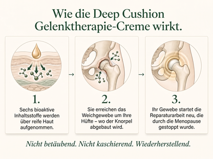 2X Vepili Organics Deep Cushion Gelenkcreme – Intensivpflege für bewegliche Gelenke