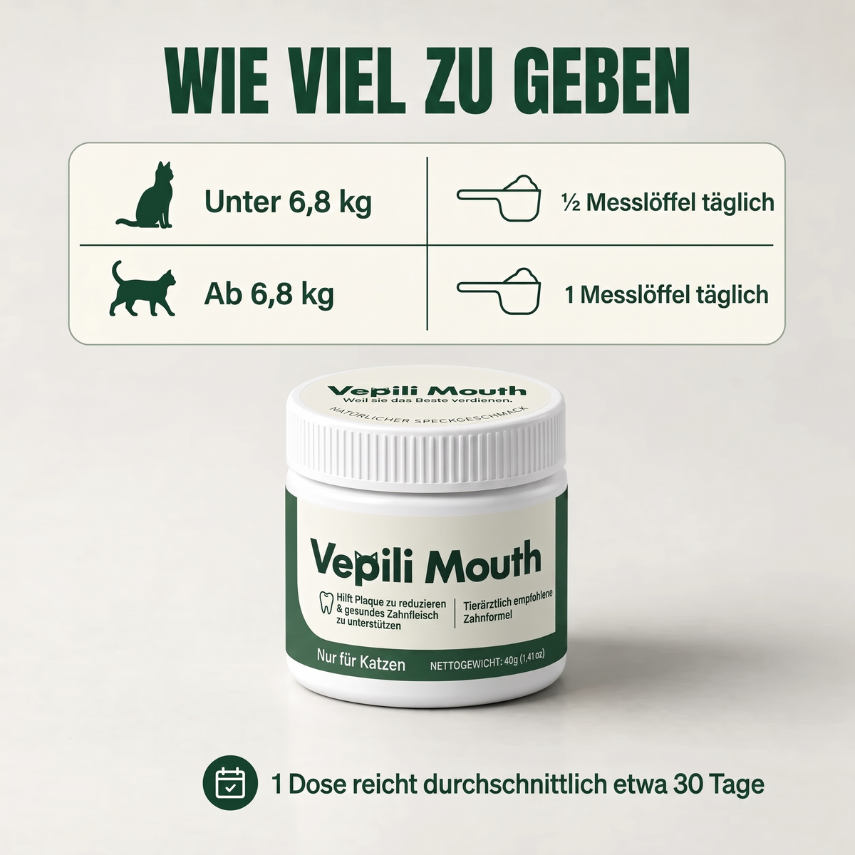 2x Vepili Zahn- & Mundpflege für Katzen