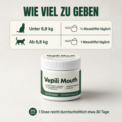 2x Vepili Zahn- & Mundpflege für Katzen