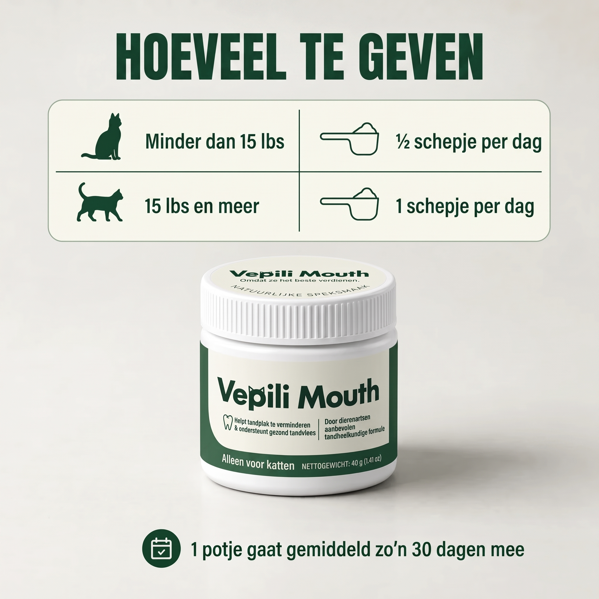 Vepili Mondzorg voor Katten