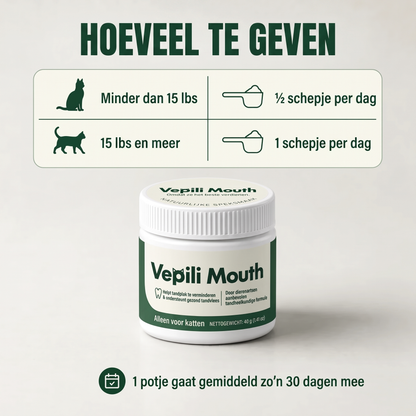 2x Vepili Mondzorg voor Katten