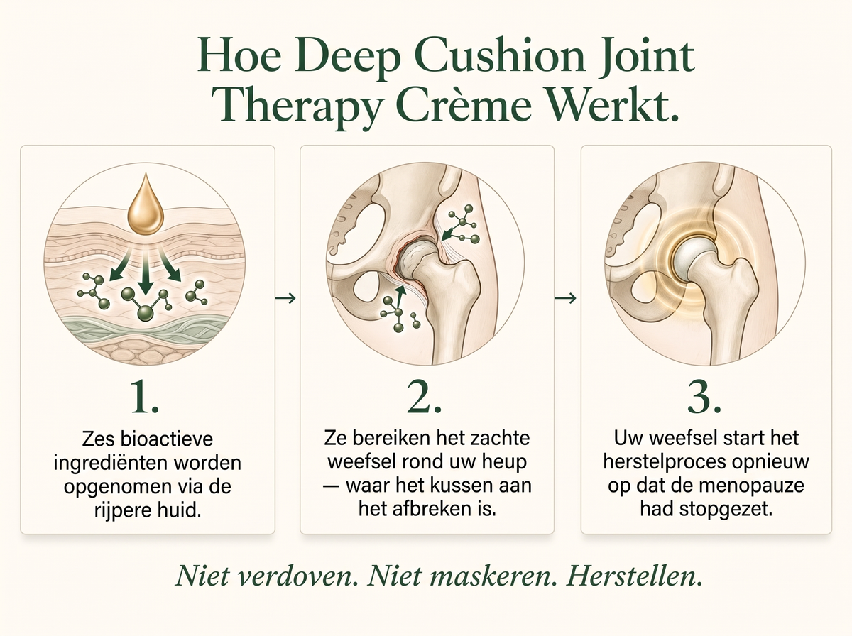 3X Vepili Organics Deep Cushion Gewrichtscrème – Intensieve Verzorging voor Soepele Gewrichten