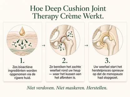 3X Vepili Organics Deep Cushion Gewrichtscrème – Intensieve Verzorging voor Soepele Gewrichten