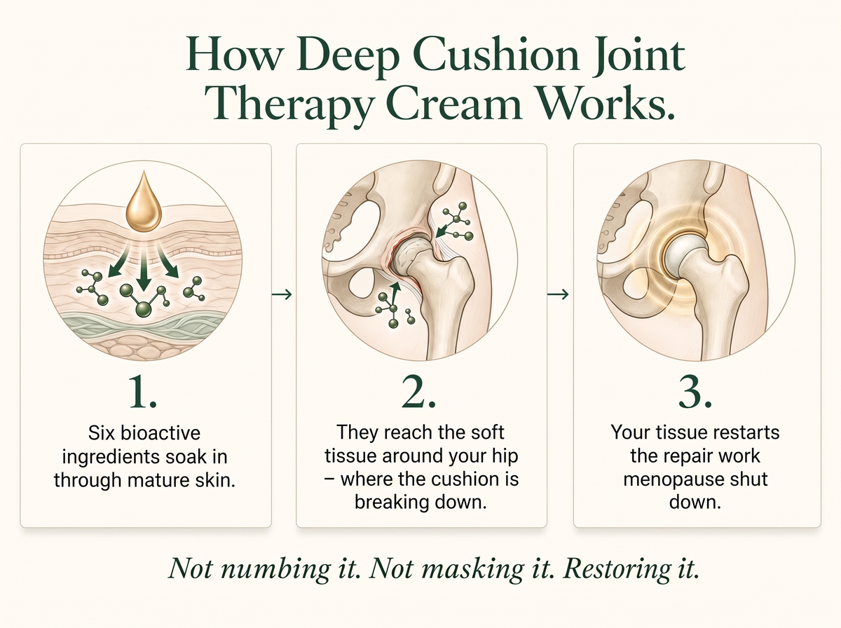 3X Vepili Organics Deep Cushion Joint Relief Cream – Soothing Support for Stiff, Achy Joints