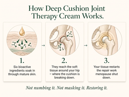 3X Vepili Organics Deep Cushion Joint Relief Cream – Soothing Support for Stiff, Achy Joints