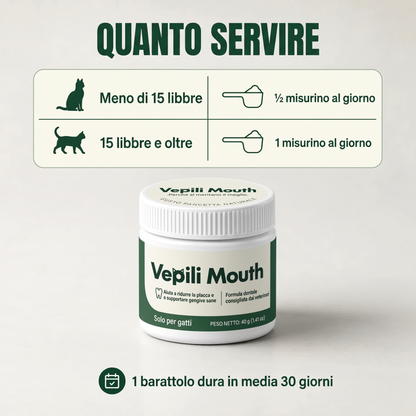 3x Vepili Igiene Orale per Gatti – Denti Puliti e Alito Fresco