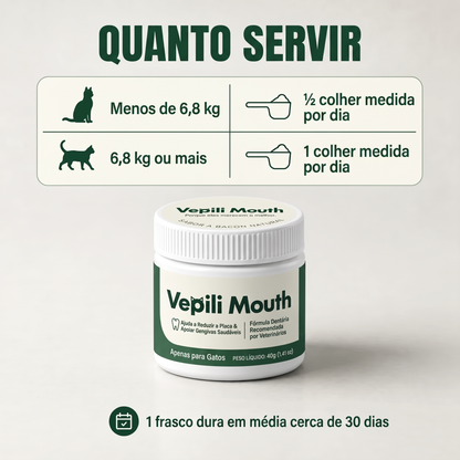 3x Vepili Higiene Oral para Gatos