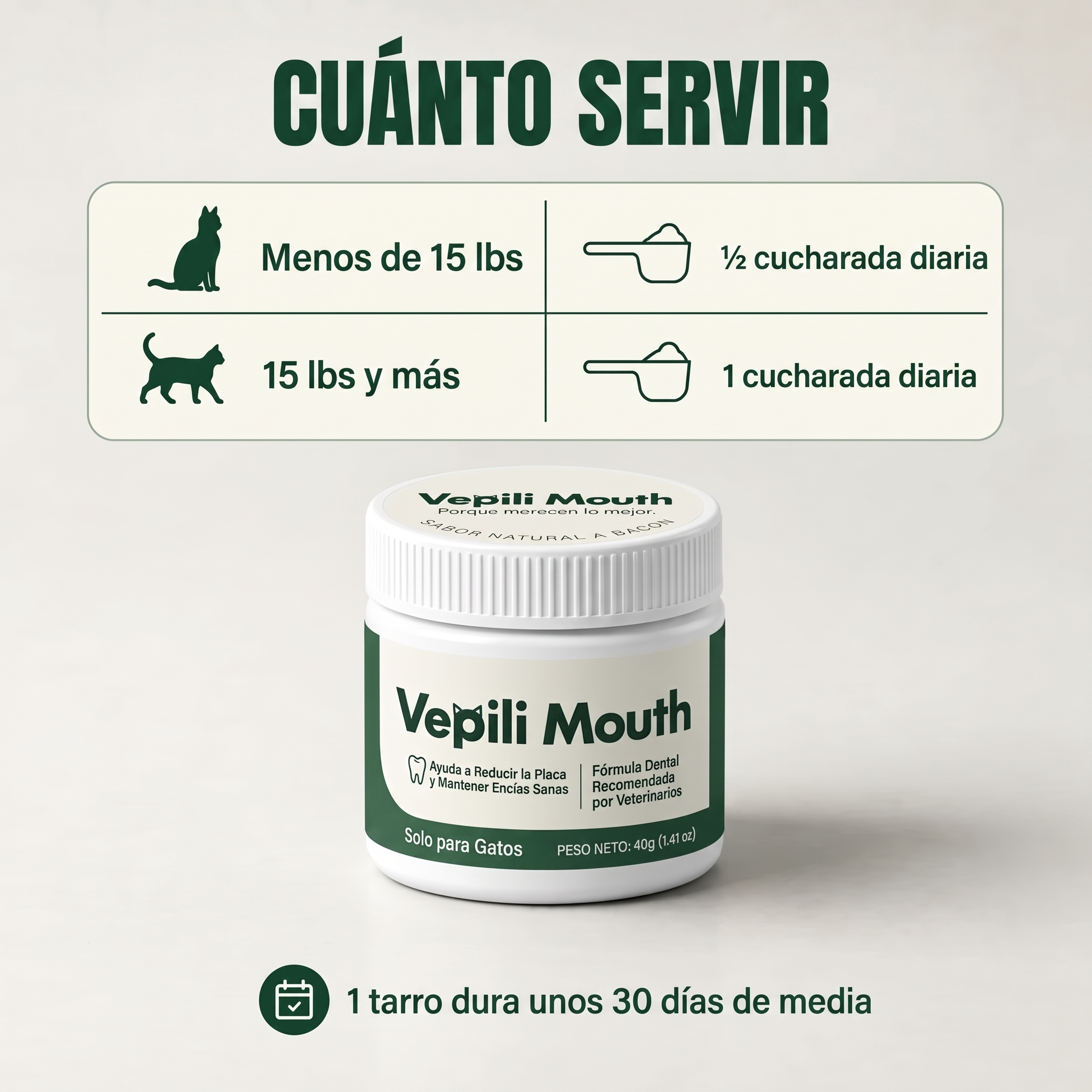 Vepili Higiene Bucal para Gatos – Dientes Limpios y Aliento Fresco