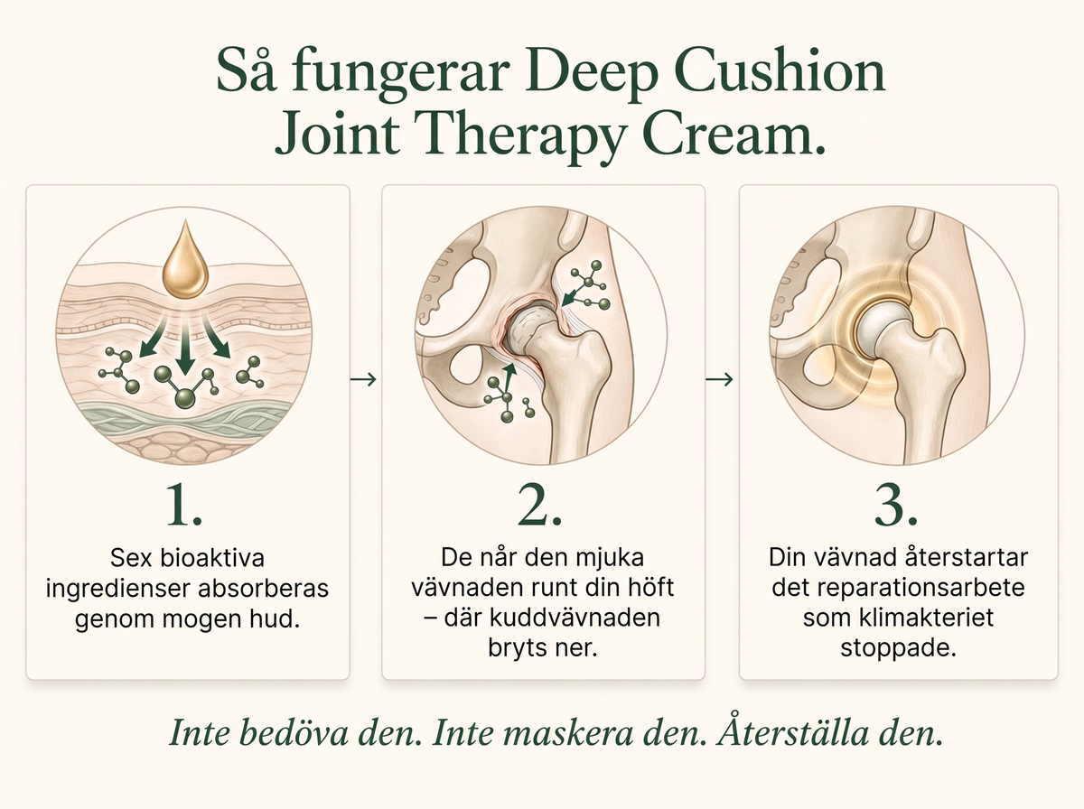 3X Vepili Organics djupverkande ledkräm – lindring och rörlighet för stela, ömma leder