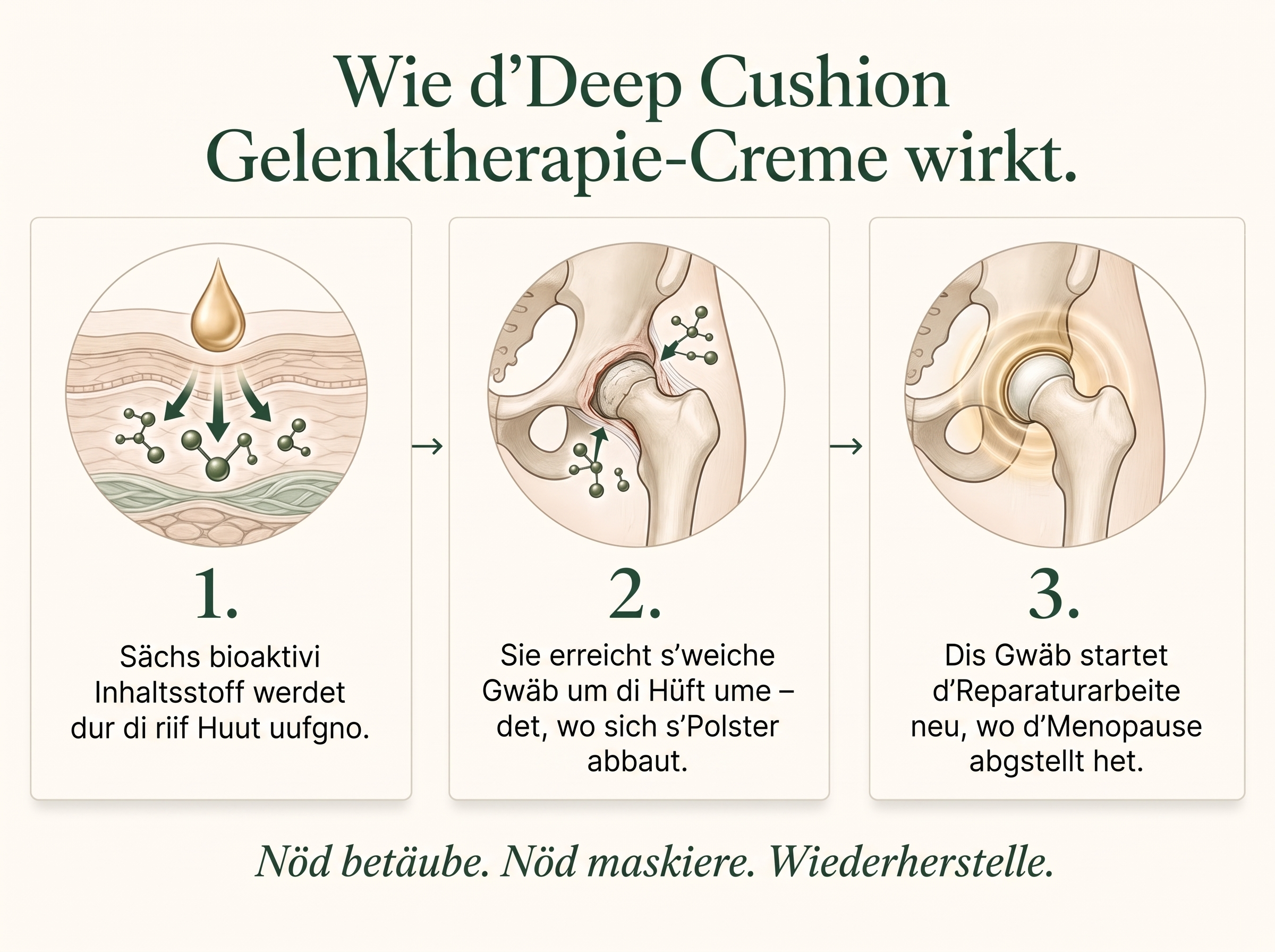 Vepili Organics Tiefenpolster Gelenk-Pflegecreme – intensive Pflege für bewegliche Gelenke