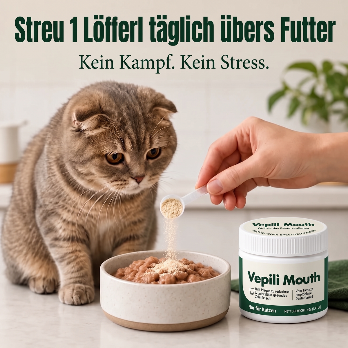 2x Vepili Zahn- & Mundpflege für Katzen