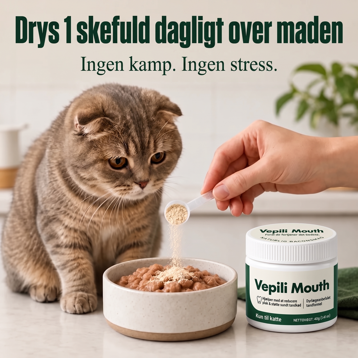 2x Vepili Mundpleje til Katte – Frisk Ånde og Sunde Tænder