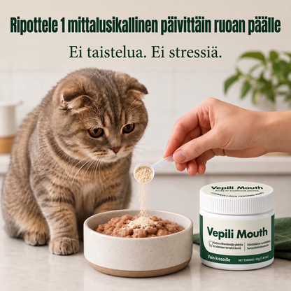 2x Vepili-suunhoito kissoille – puhtaat hampaat ja raikas hengitys