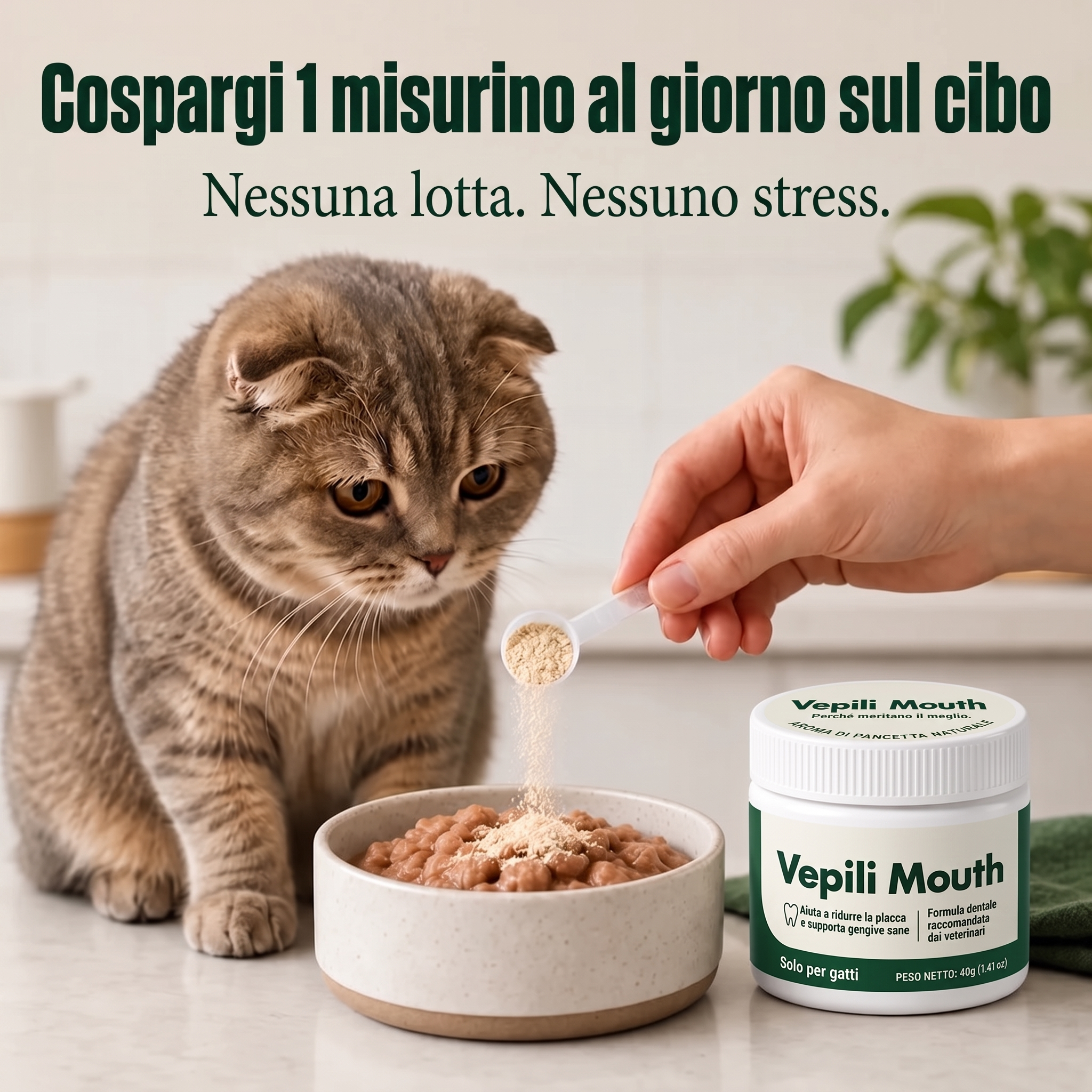 Vepili Igiene Orale per Gatti – Denti Puliti e Alito Fresco