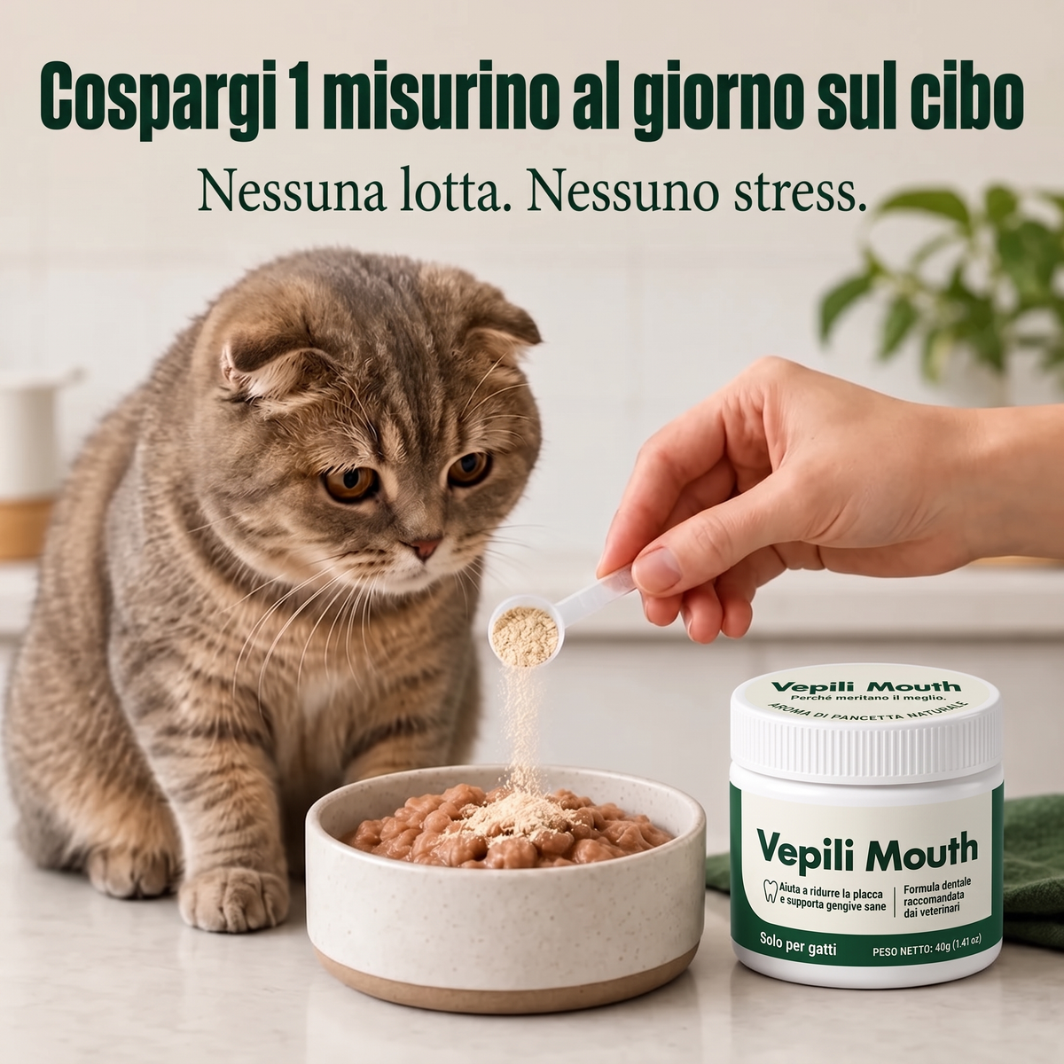 3x Vepili Igiene Orale per Gatti – Denti Puliti e Alito Fresco