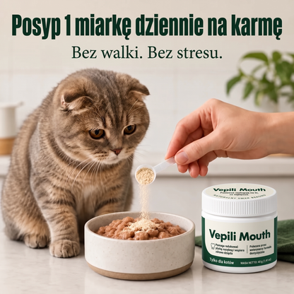 2x Vepili Higiena Jamy Ustnej dla Kotów – Zdrowe Zęby i Świeży Oddech