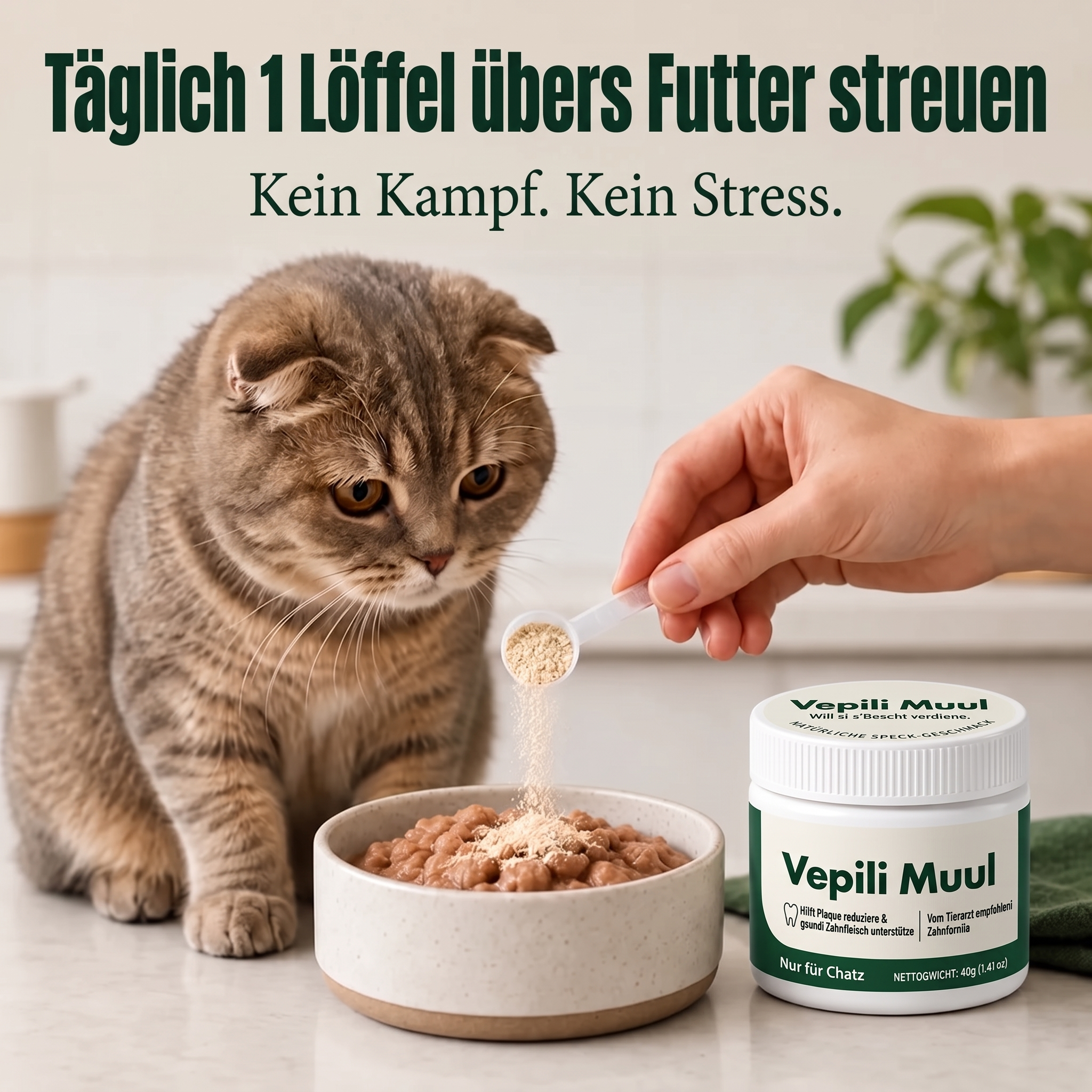 Vepili Zahn- & Maulpflege für Katzen – frischer Atem ohne Zähneputzen