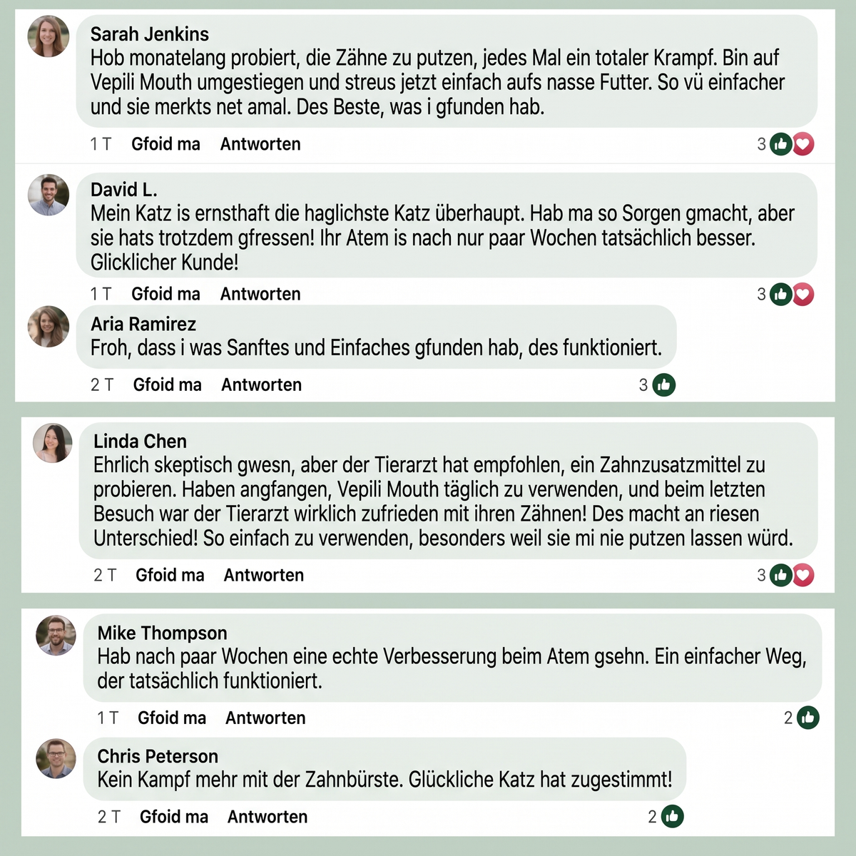 2x Vepili Zahn- & Mundpflege für Katzen
