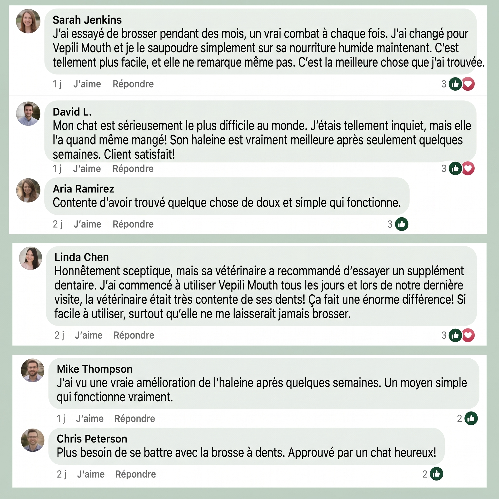 Vepili Soin buccodentaire pour chats — haleine fraîche et dents propres