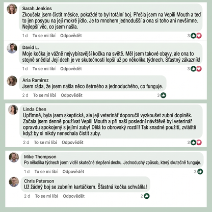 3x Vepili péče o zoubky pro kočky – čisté zuby a svěží dech