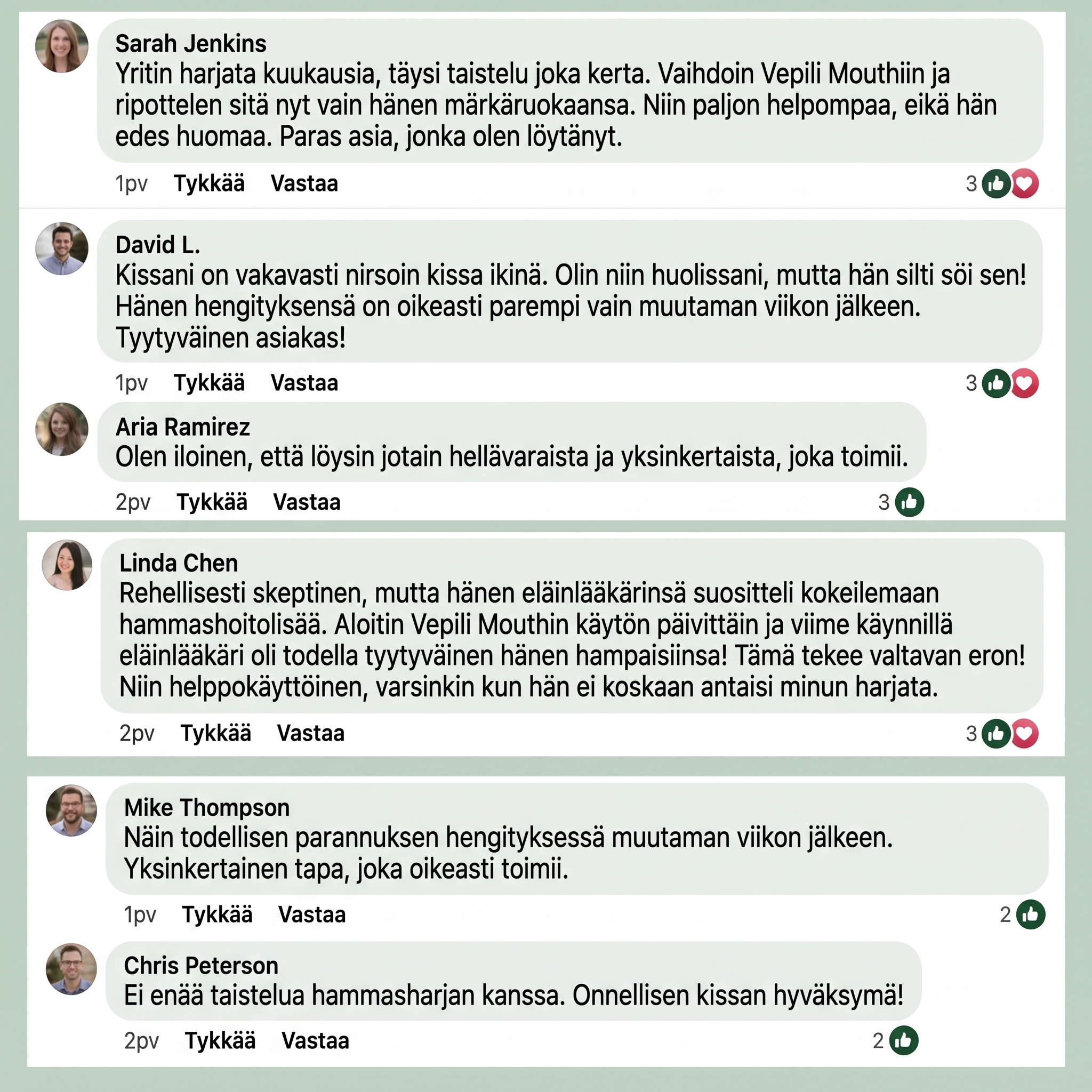 Vepili-suunhoito kissoille – puhtaat hampaat ja raikas hengitys