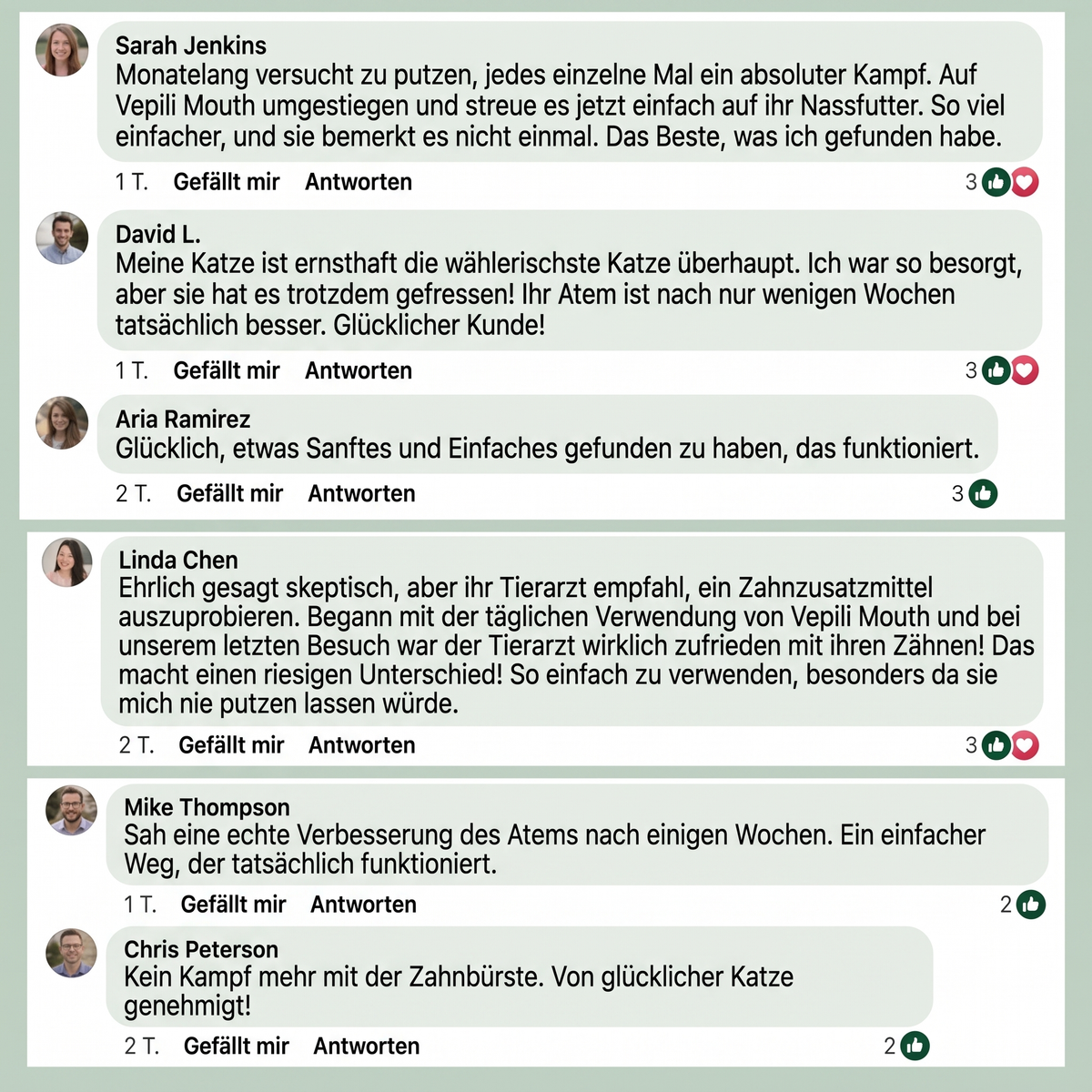 2x Vepili Maulpflege für Katzen