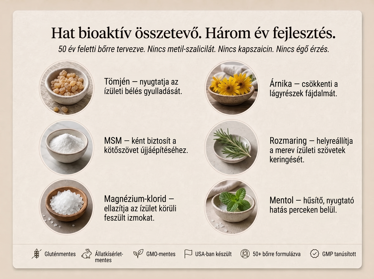 3X Vepili Organics Mélyhatású ízületápoló krém – párnázó komfort a fájó ízületeknek