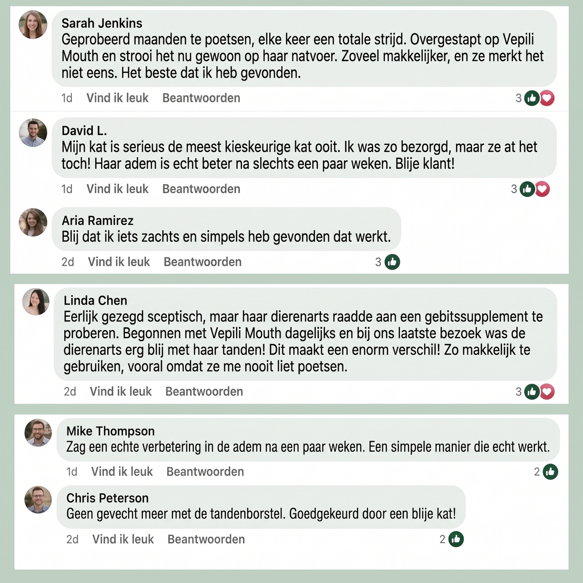 2x Vepili Mondzorg voor Katten – Schoon Gebit & Frisse Adem