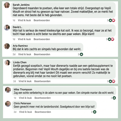 2x Vepili Mondzorg voor Katten – Schoon Gebit & Frisse Adem