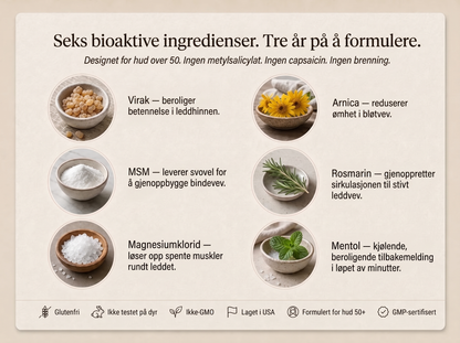 2X Vepili Organics Leddterapi-krem – dyp lindring for stive og såre ledd