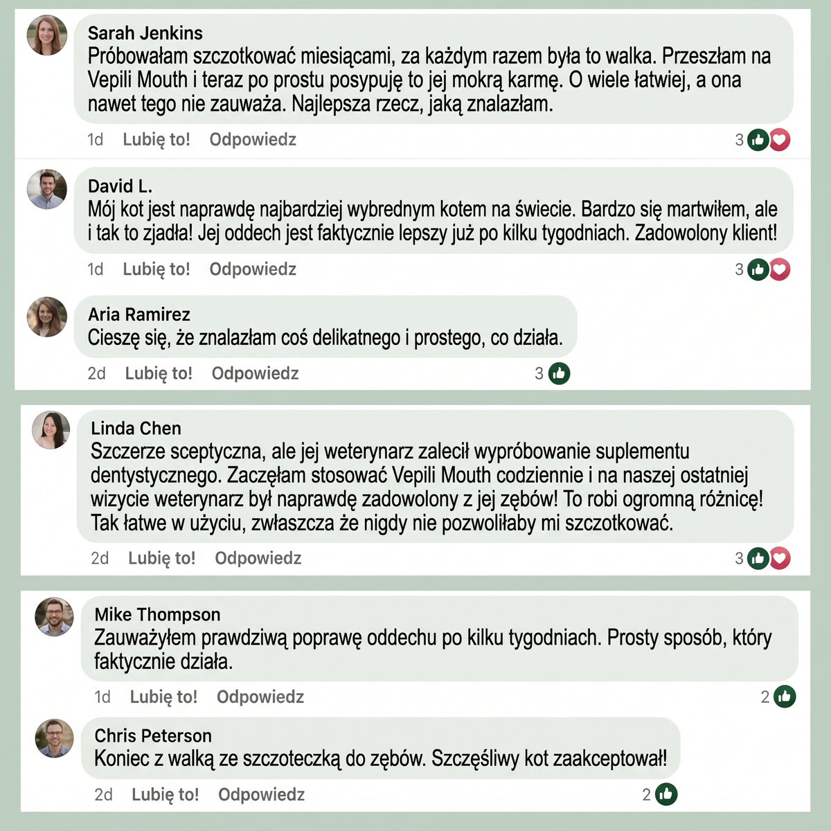 2x Vepili Higiena Jamy Ustnej dla Kotów – Zdrowe Zęby i Świeży Oddech