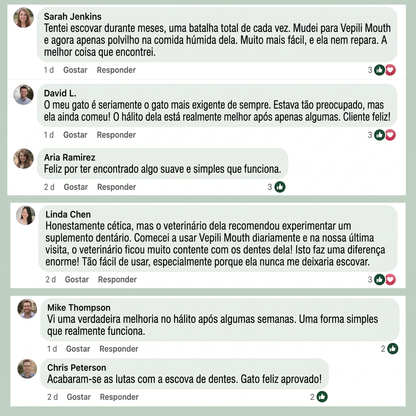 3x Vepili Higiene Oral para Gatos