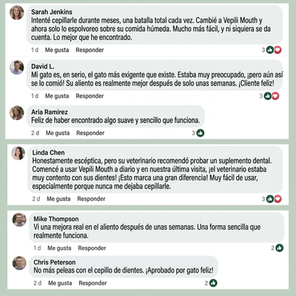 2x Vepili Higiene Bucal para Gatos – Dientes Limpios y Aliento Fresco