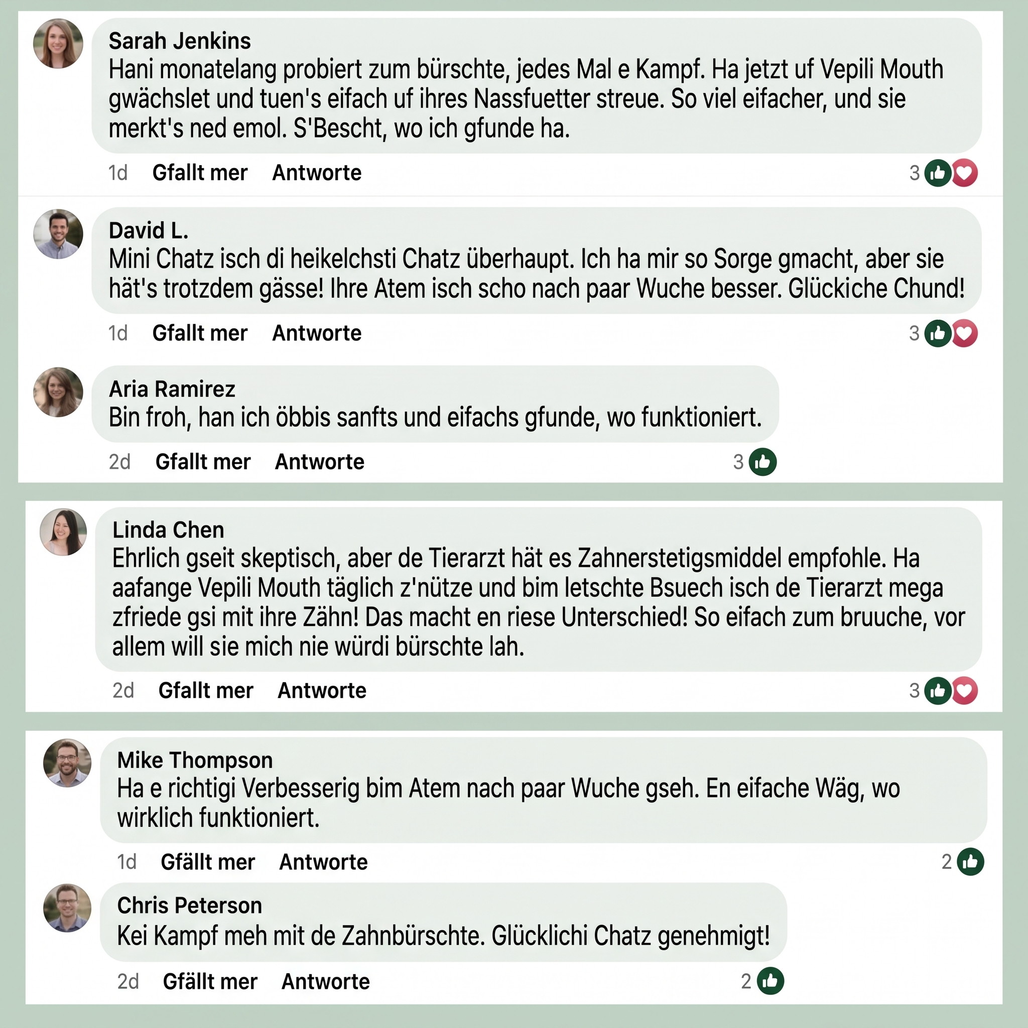 Vepili Zahn- & Maulpflege für Katzen – frischer Atem ohne Zähneputzen